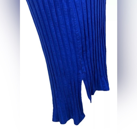 Eileen Fisher Mock Neck K/L Royal Blue Dress Women’s Size Medium‎ - Picture 4 of 9